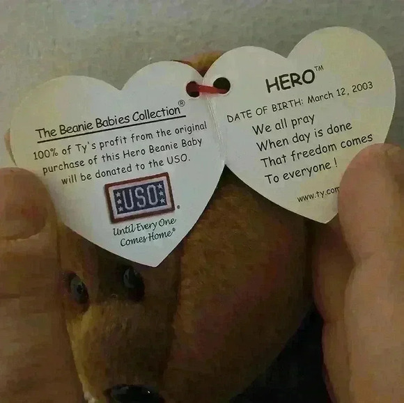 Ty Beanie Baby - HERO the Military Bear 2003 - Picture 4 of 4